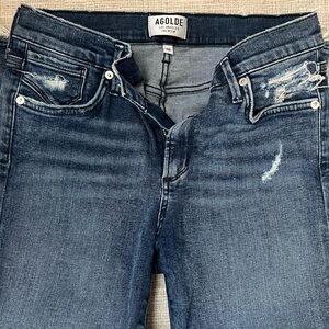 Agolde Sophie High Rise Distressed Skinny Jean